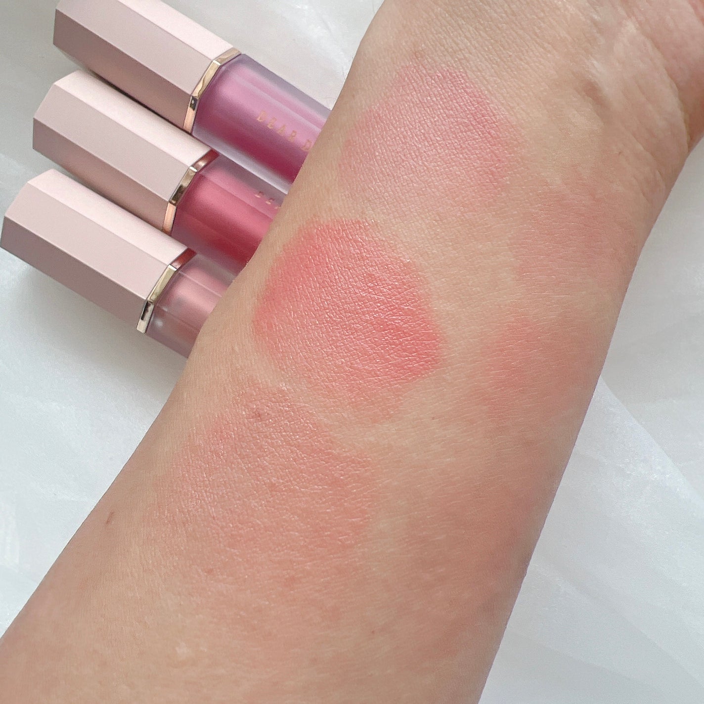 ペタルドロップリキッドブラッシャー/DEAR DAHLIA/リキッドチークを使ったクチコミ(4枚目)