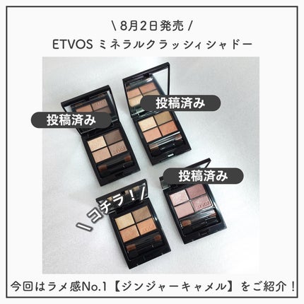 ミネラルクラッシィシャドー/エトヴォス/アイシャドウパレットを使ったクチコミ(2枚目)