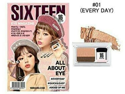 16 EYE MAGAZINE/16BRAND/アイシャドウパレットを使ったクチコミ(4枚目)