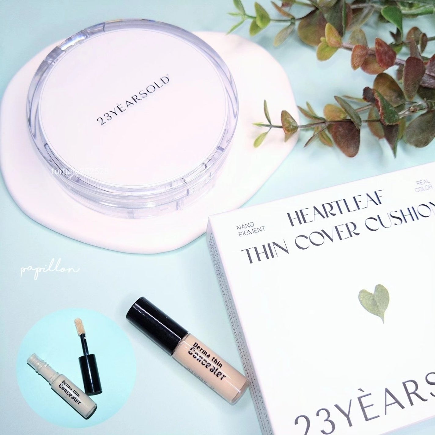 ハートリーフシーンカバークッション/23years old/クッションファンデーションを使ったクチコミ(1枚目)