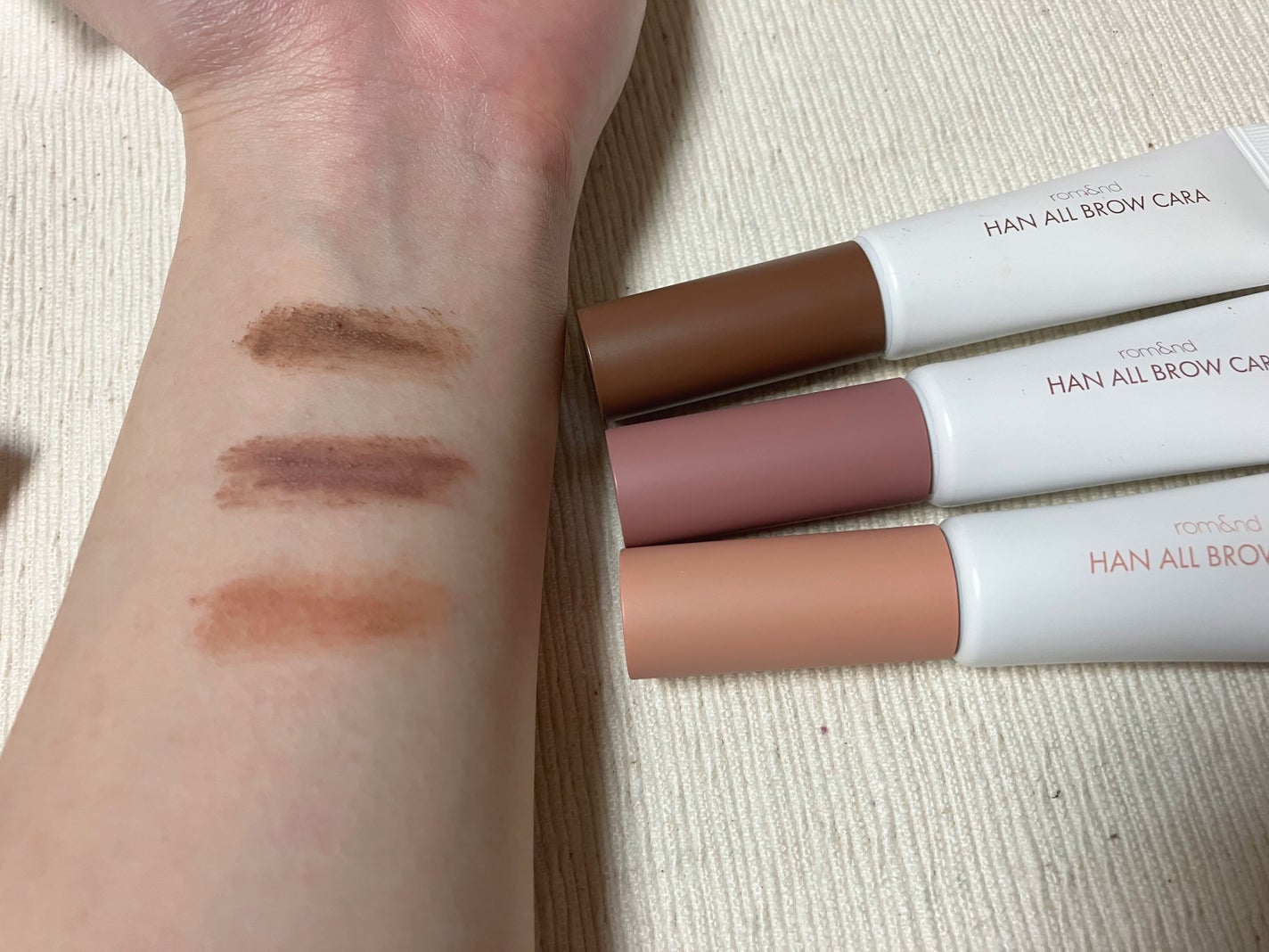 ハンオールブロウカラ/rom&nd/眉マスカラを使ったクチコミ(2枚目)