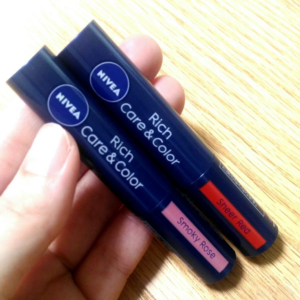 ニベア リッチケア&カラーリップ/ニベア/リップクリームを使ったクチコミ(1枚目)
