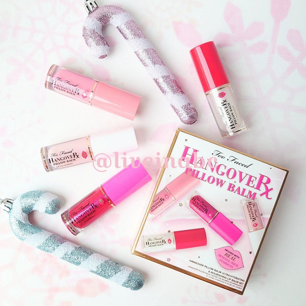 トゥーフェイスドハングオーバーピローバームリップトリートメントセット/Too Faced/リップケアを使ったクチコミ(1枚目)
