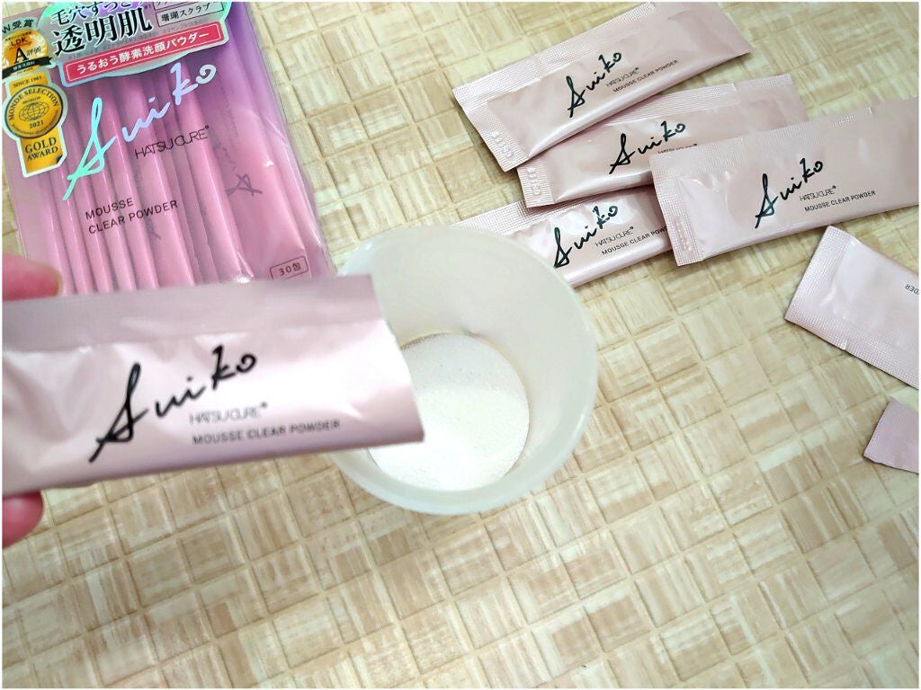 ムースクリアパウダー/SUIKO HATSUCURE/洗顔パウダーを使ったクチコミ(2枚目)
