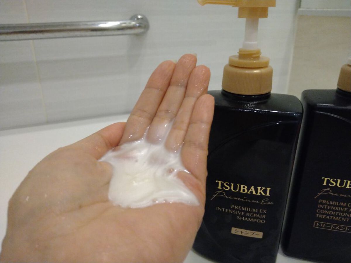 プレミアムＥＸ インテンシブリペア ＜シャンプー＞／コンディショナー＜ヘアトリートメント＞ /TSUBAKI/市販シャンプーを使ったクチコミ（3枚目）