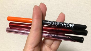 カラー ショー ライナー OR-1 スパイシーオレンジ/MAYBELLINE NEW YORK/ペンシルアイライナーを使ったクチコミ（1枚目）