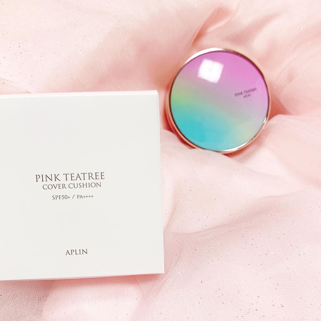 ピンクティーツリーカバークッション/APLIN/クッションファンデーションを使ったクチコミ(5枚目)