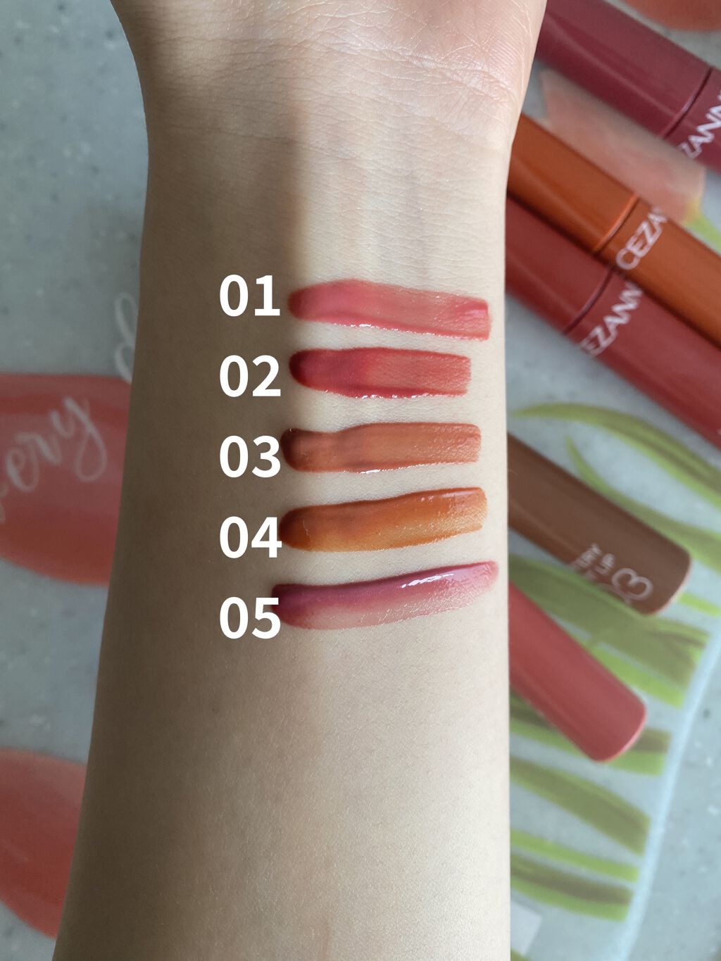 ウォータリーティントリップ/CEZANNE/リップティントを使ったクチコミ（3枚目）