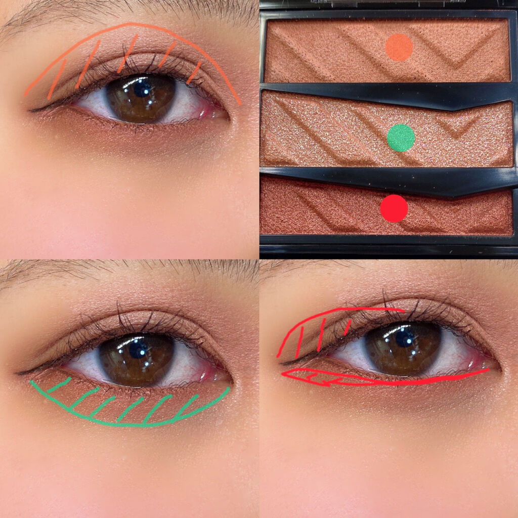 パーツリサイズシャドウ/KATE/アイシャドウパレットを使ったクチコミ（3枚目）