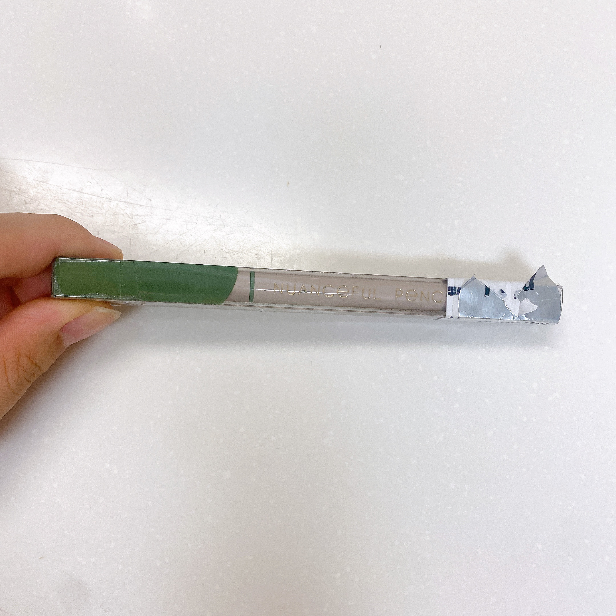 ニュアンスフル ペンシルライナー  NP07 トープグリーン /excel/ペンシルアイライナーを使ったクチコミ（3枚目）