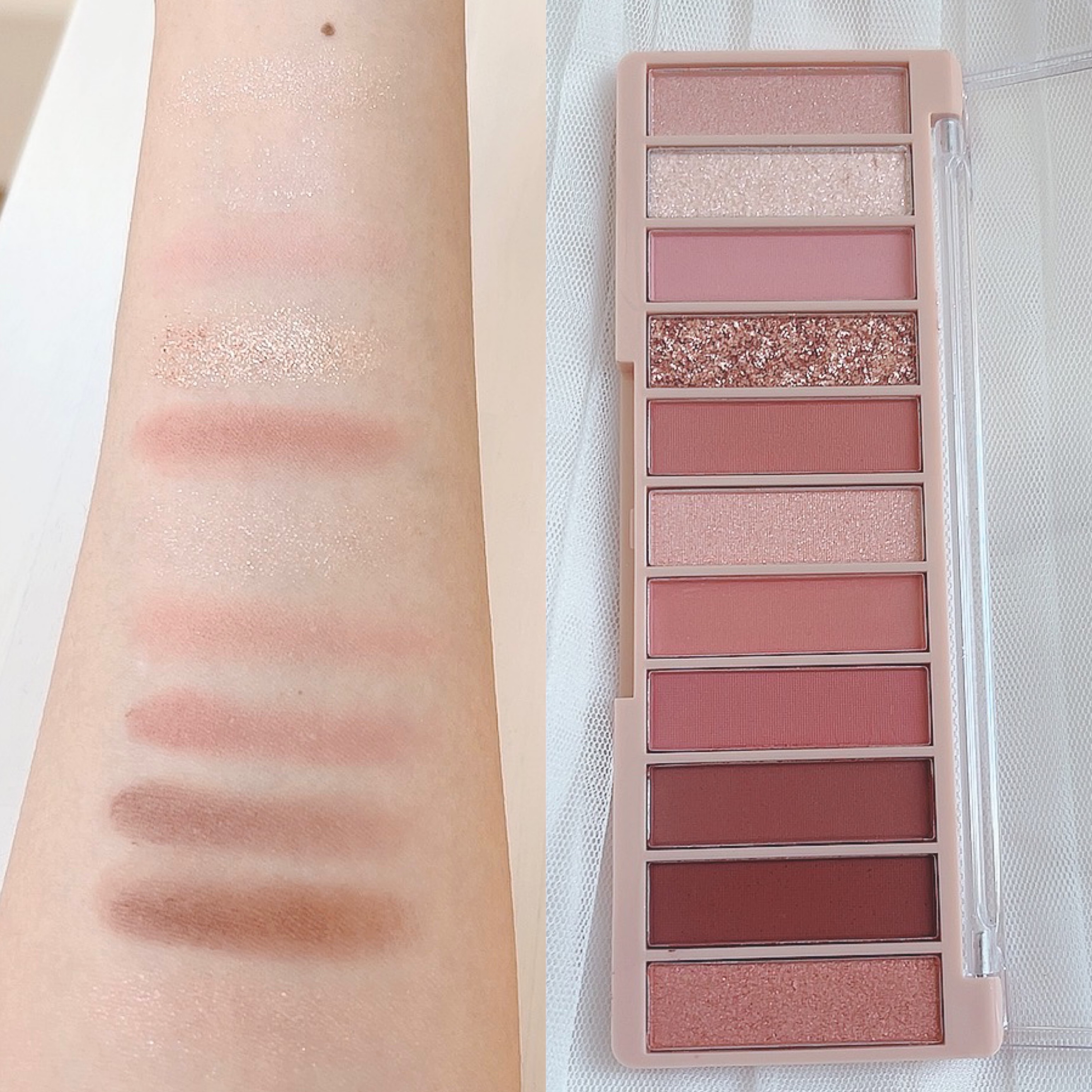 アイシャドウパレット 02 ドライブーケ/coou/アイシャドウパレットを使ったクチコミ（3枚目）