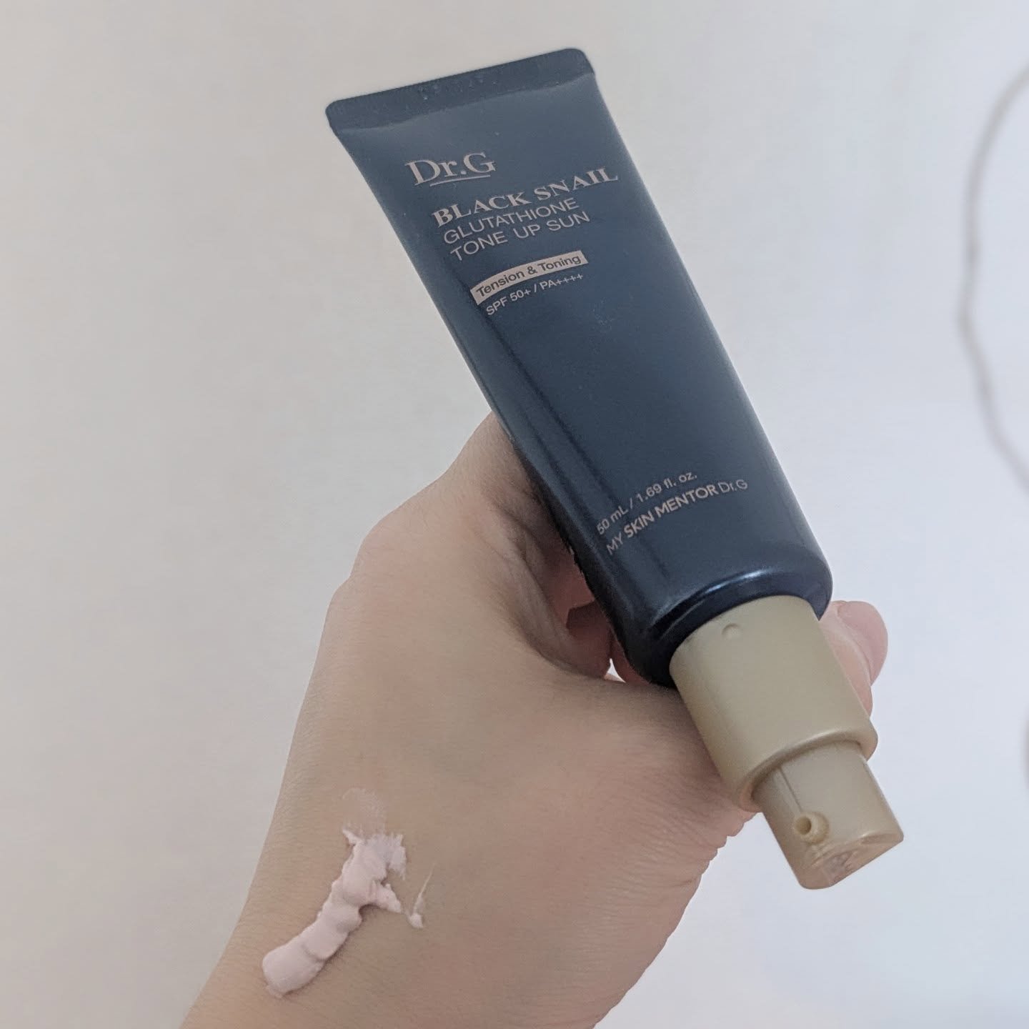 ブラックスネイルグルタチオントーンアップサン/Dr.G/日焼け止めクリームを使ったクチコミ（2枚目）