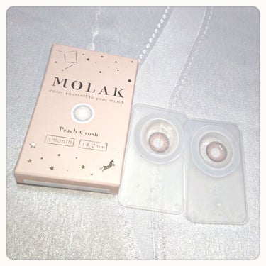 MOLAK 1month ピーチクラッシュ/MOLAK/１ヶ月（１MONTH）カラコンを使ったクチコミ（1枚目）