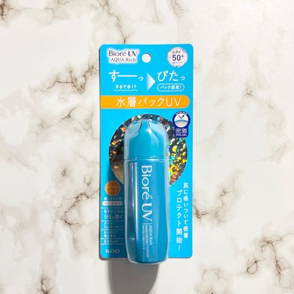 ビオレUV アクアリッチ アクアプロテクトローション(水層パック)/ビオレ/日焼け止めローションを使ったクチコミ(2枚目)