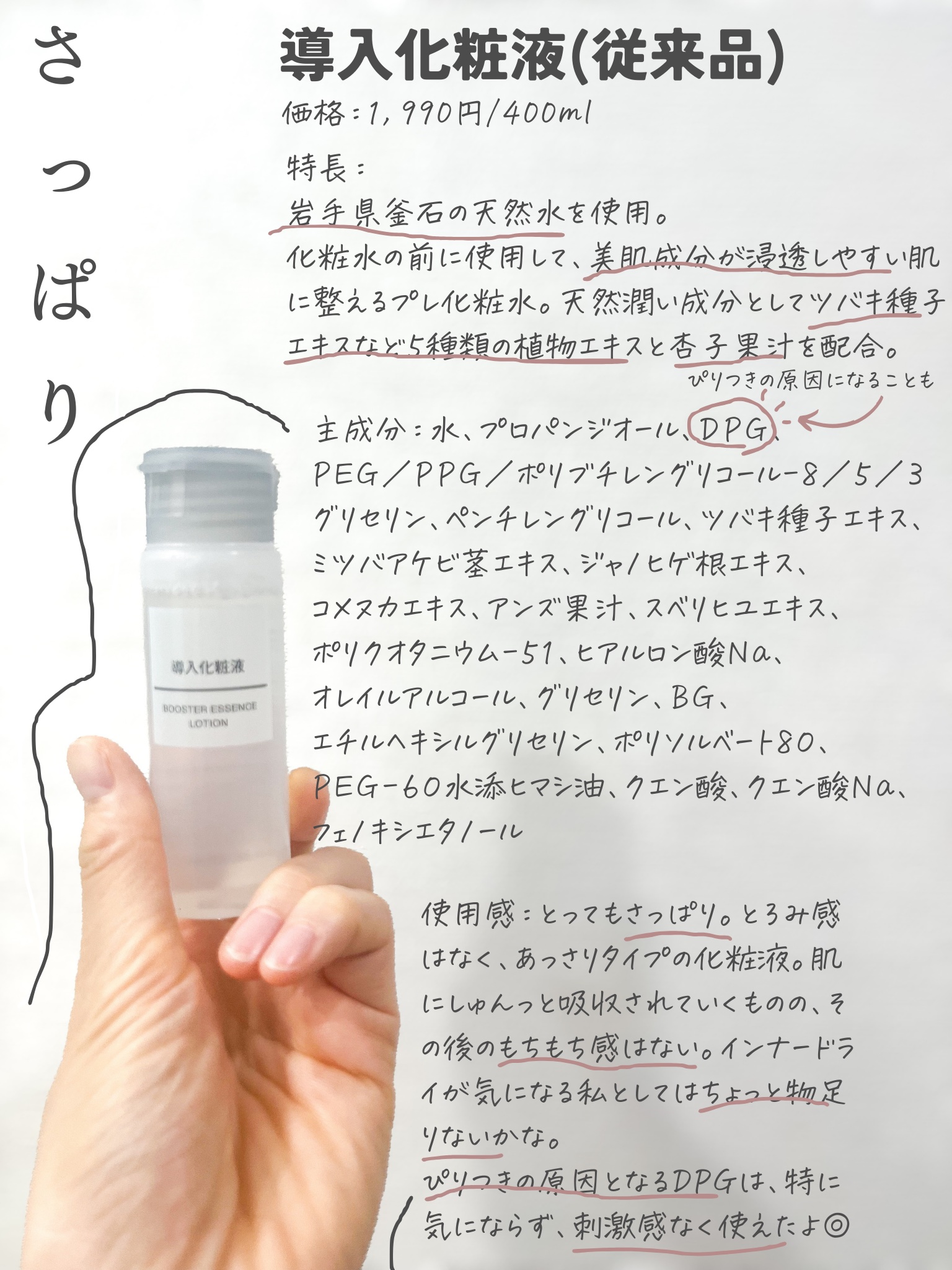 発酵導入化粧液/無印良品/化粧水を使ったクチコミ（2枚目）