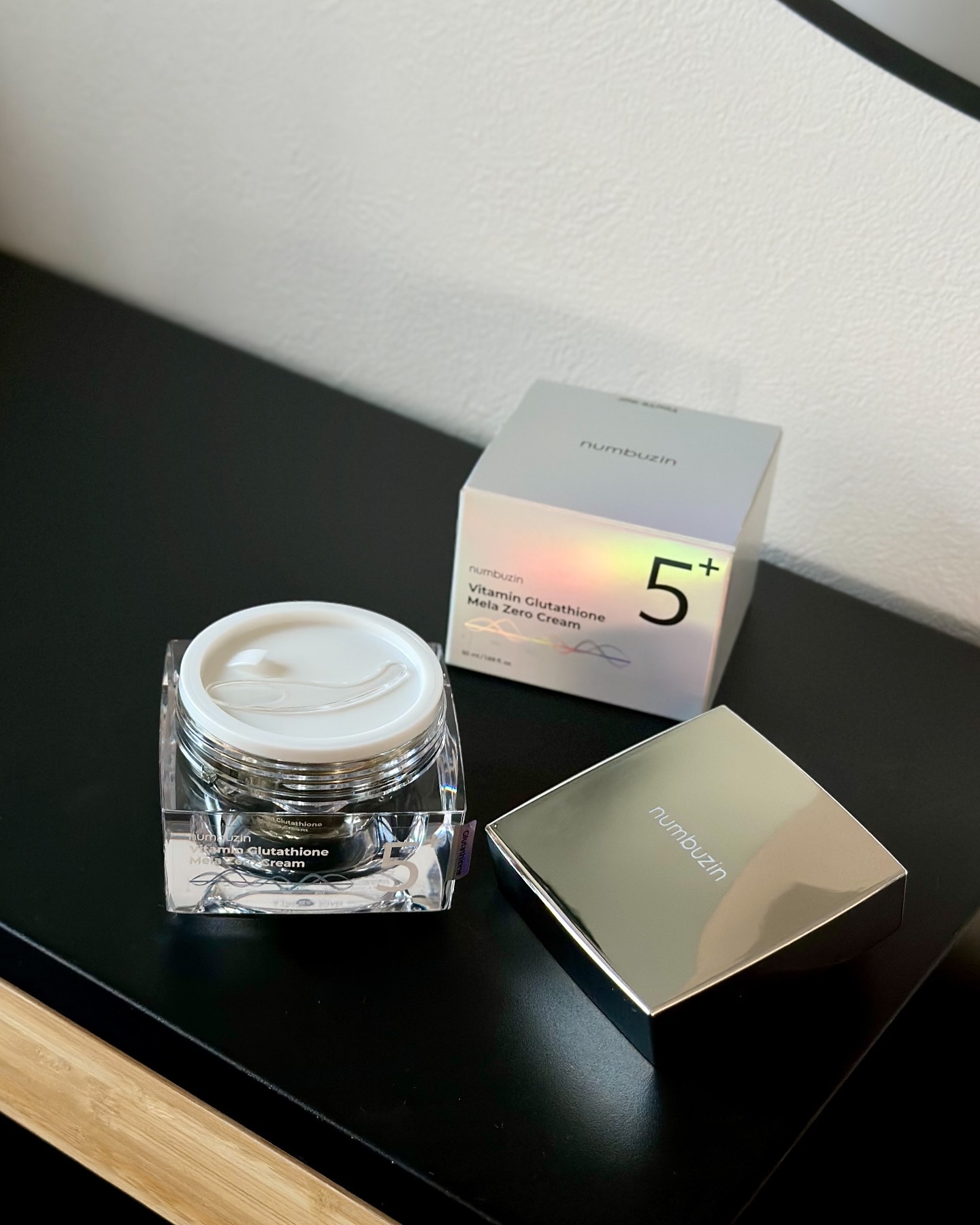 5番 白玉グルタチオンCメラゼロクリーム/numbuzin/フェイスクリームを使ったクチコミ（1枚目）