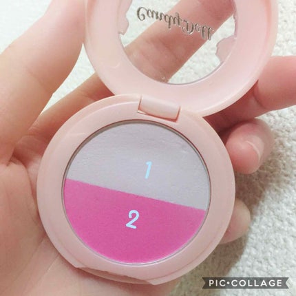 チークカラーデュオ/CandyDoll/パウダーチークを使ったクチコミ(2枚目)