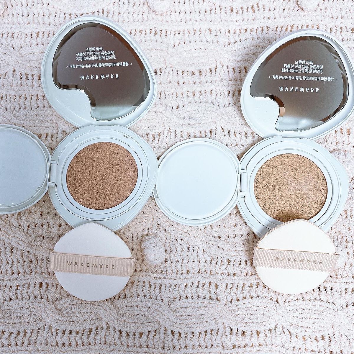 ビーガンクリーンピュアカバークッション/wakemake/クッションファンデーションを使ったクチコミ（2枚目）