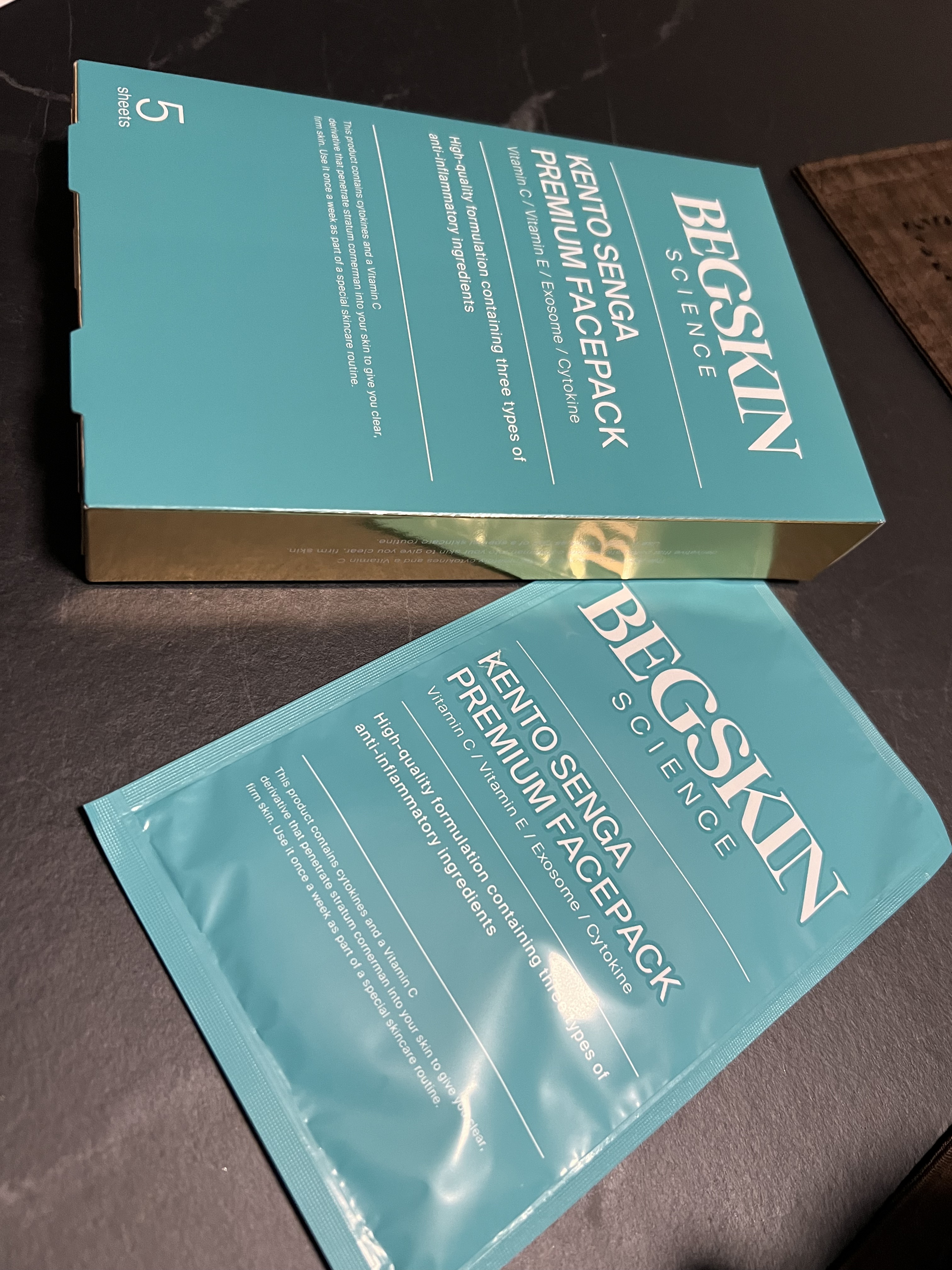 KENTO SENGA PREMIUM FACEPACK/BEGSKIN SCIENCE/シートマスク・パックを使ったクチコミ（1枚目）