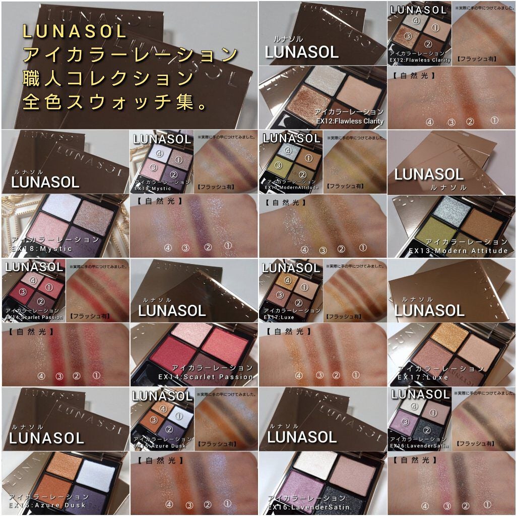 アイカラーレーション/LUNASOL/アイシャドウパレットを使ったクチコミ(8枚目)