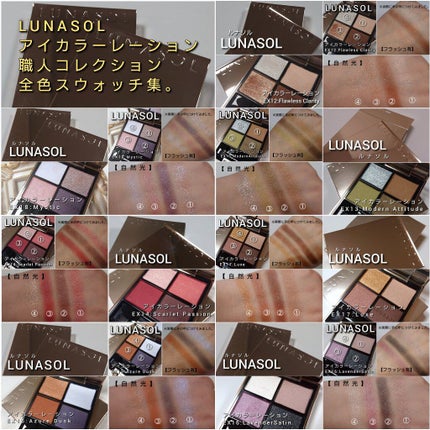 アイカラーレーション/LUNASOL/アイシャドウパレットを使ったクチコミ(8枚目)