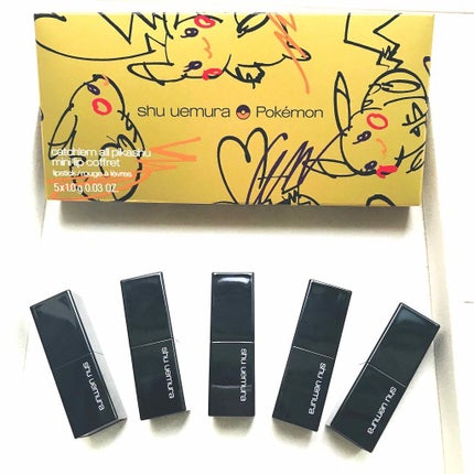 キャッチ・エム・オール ピカシュウ ミニ リップ コフレ/shu uemura/メイクアップキットを使ったクチコミ(1枚目)