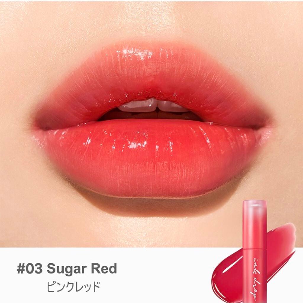 インク ムード ドロップ ティント/PERIPERA/リップグロスを使ったクチコミ(5枚目)