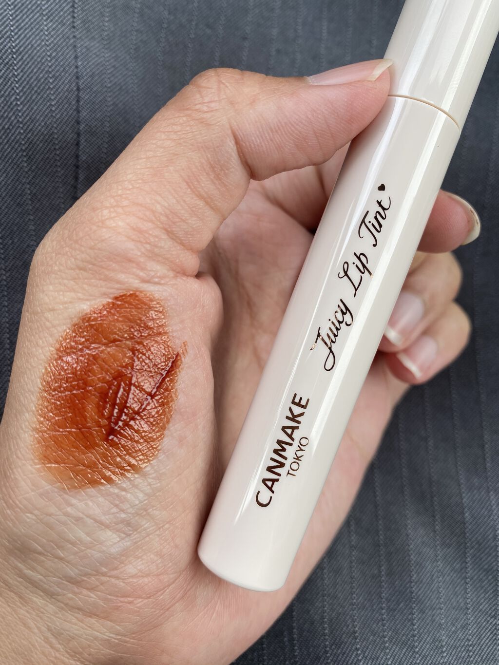 ジューシーリップティント/キャンメイク/口紅を使ったクチコミ（3枚目）