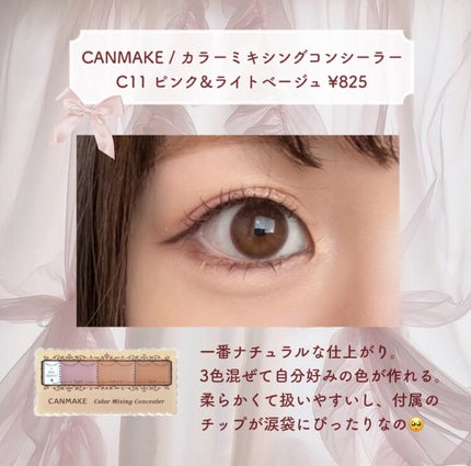 カラーミキシングコンシーラー/キャンメイク/パレットコンシーラーを使ったクチコミ(5枚目)