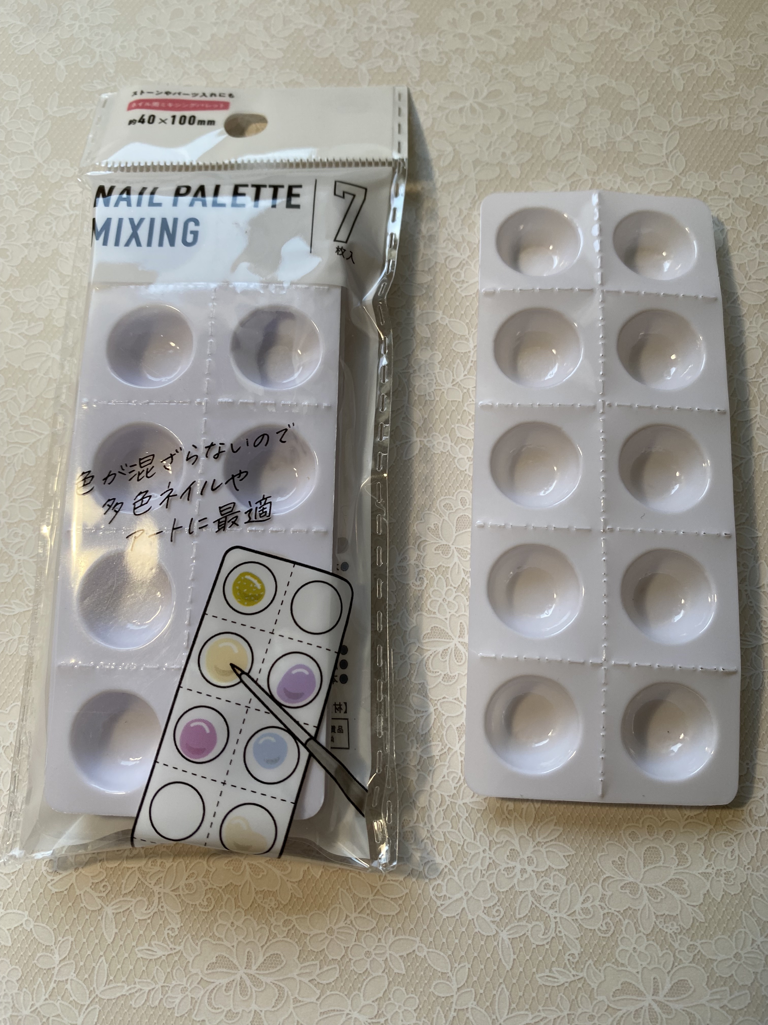 ペーパーネイルパレット/セリア/ネイル用品を使ったクチコミ（1枚目）