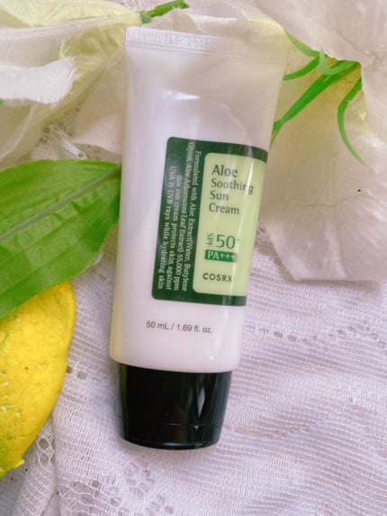 アロエスージングUVクリーム SPF50+ PA+++/COSRX/日焼け止めクリームを使ったクチコミ(1枚目)