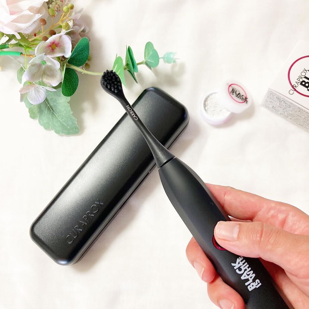 ブラックイズホワイト粉歯磨き /CURAPROX/歯磨き粉を使ったクチコミ（2枚目）