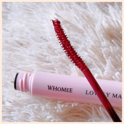 ロング&カールマスカラ terracotta pink/WHOMEE/マスカラを使ったクチコミ(3枚目)