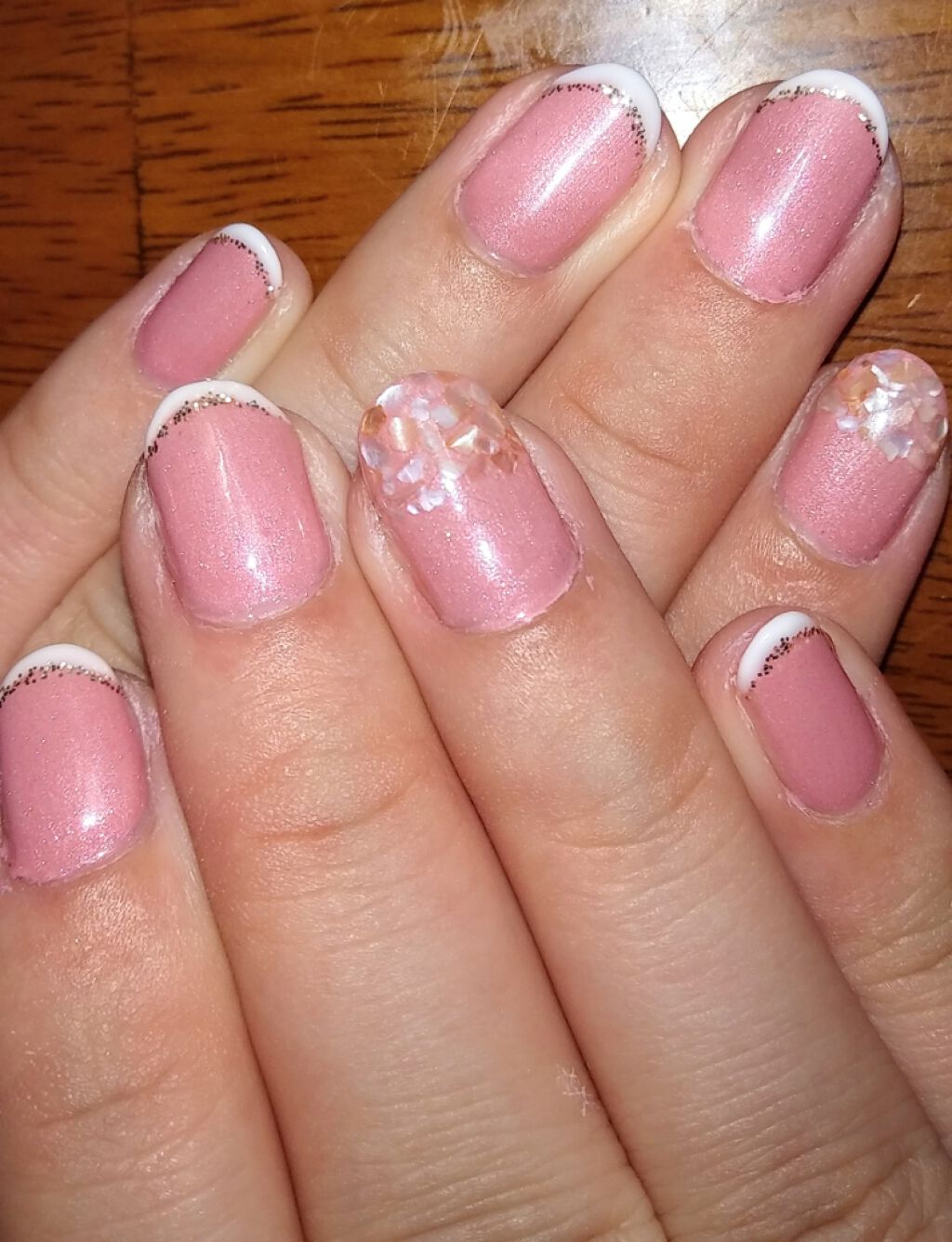 シェルフレーク/DAISO/ネイルチップ・パーツを使ったクチコミ（1枚目）