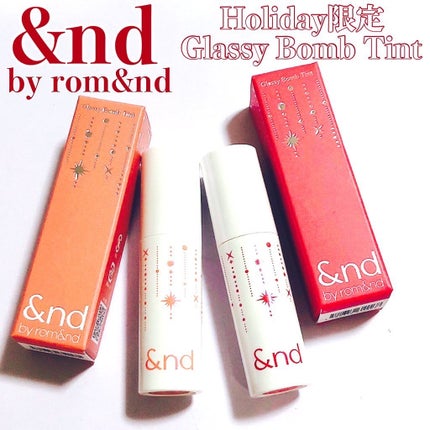 アンドバイロムアンド グラッシーボムティント/&nd by rom&nd/リップティントを使ったクチコミ(1枚目)