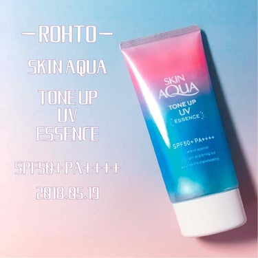 ⭐︎【ROHTO/SKIN AQUA TONE UP UV ESSENCE】
スキンアクア トーンアップUV エッセンス
               
LIPSでも使用してる方多いと思いますが、
もれ