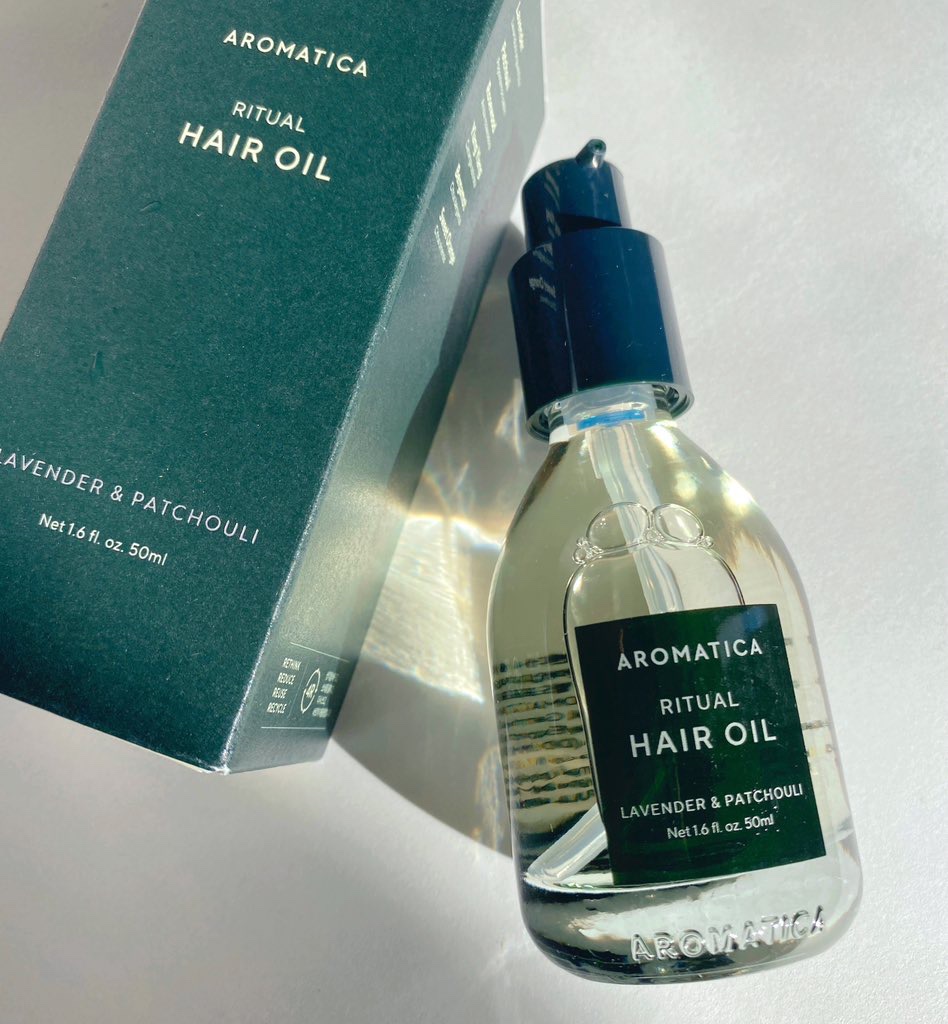 リチュアルヘアオイルラベンダー＆パチョリ/AROMATICA/ヘアオイルを使ったクチコミ（1枚目）