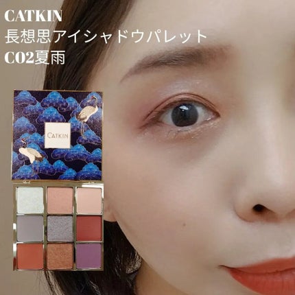 長相思シリーズ 9色アイシャドウパレット C02 夏の雨/CATKIN/アイシャドウパレットの画像
