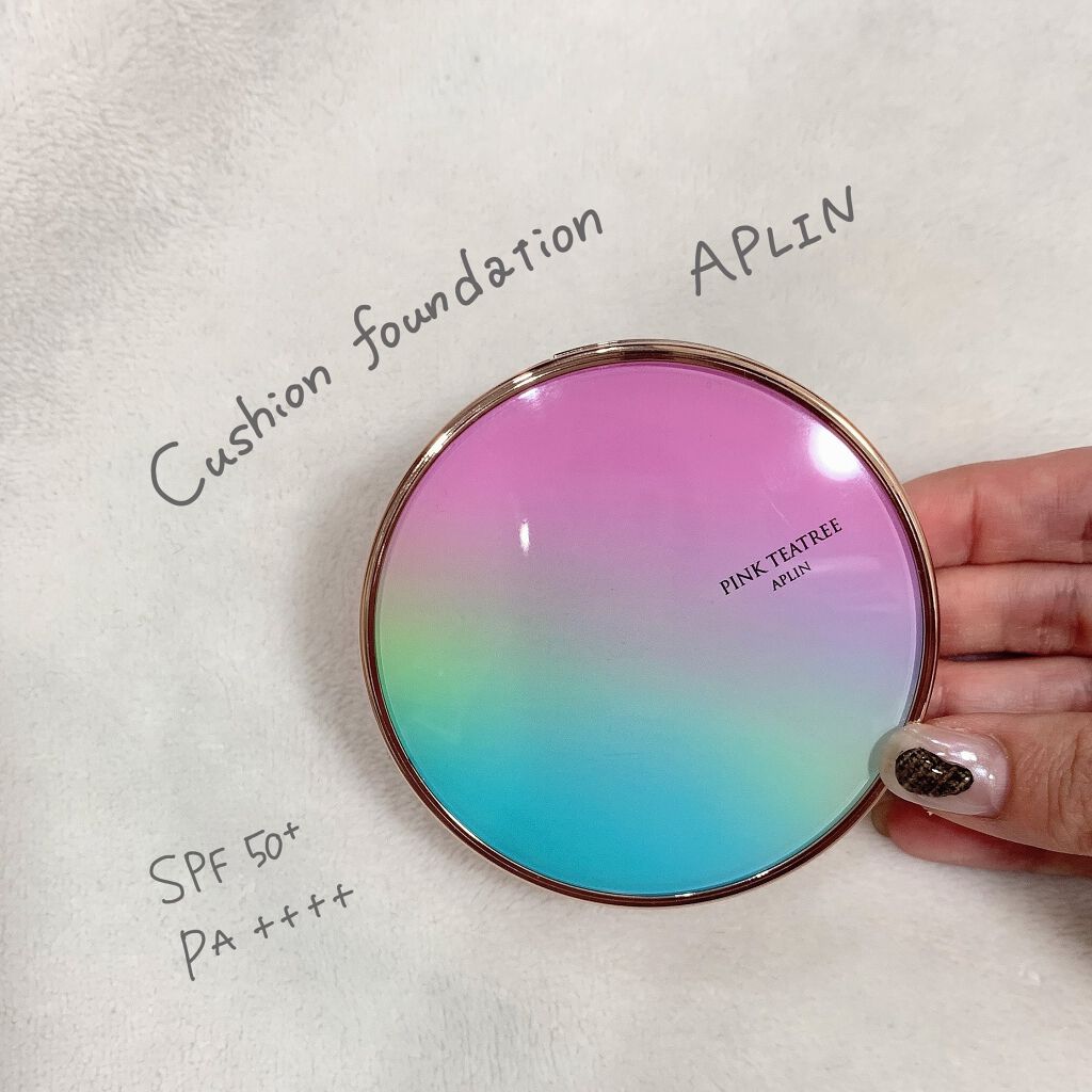 ピンクティーツリーカバークッション/APLIN/クッションファンデーションを使ったクチコミ（1枚目）