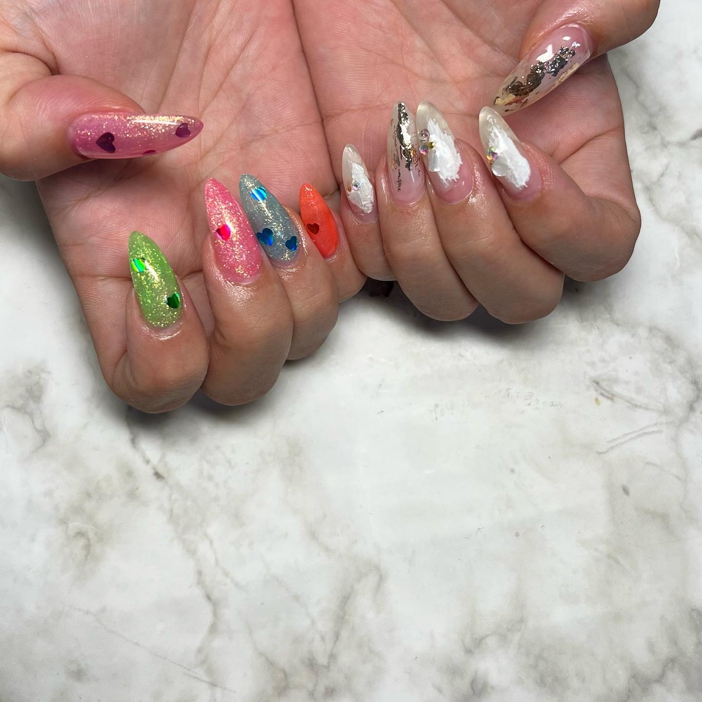 #夏ネイル,#ネイル,#ニュアンスネイル,#スカルプネイル,#ジェルネイル,#ママネイル,#ギャルネイル,#大人ネイル,#派手ネイル,#ネイル,#城陽ネイル,#京都ネイル,#大阪ネイル,#奈良ネイルのネイルデザイン