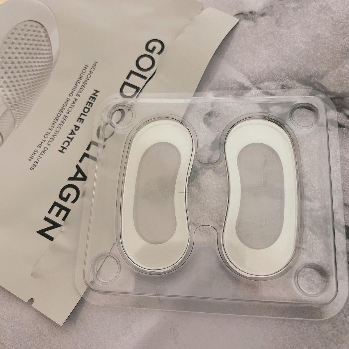 ゴールドコラーゲンニードルパッチ/SNP/アイケア・アイクリームを使ったクチコミ（2枚目）