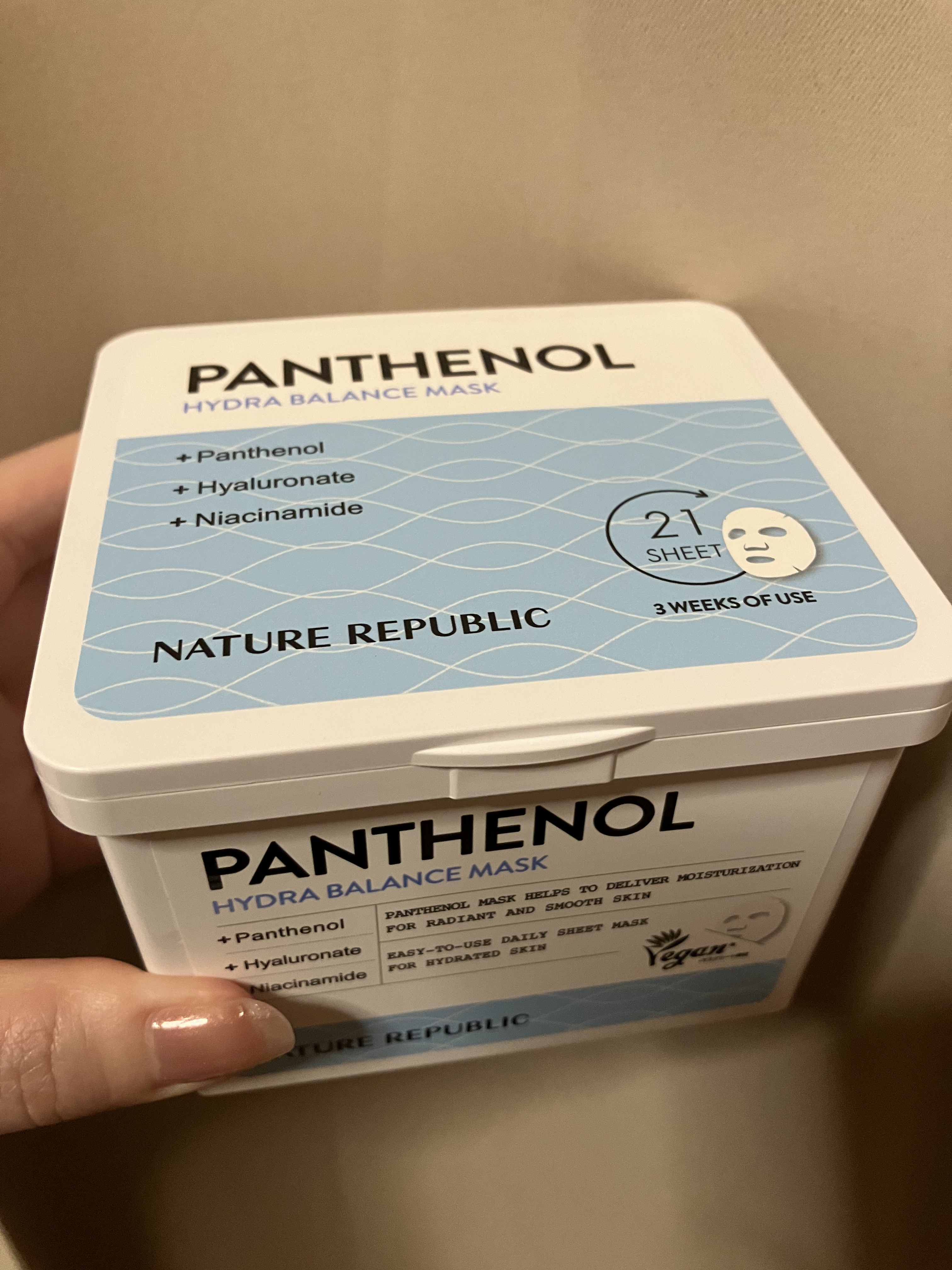 キューブマスク パンテノール/ネイチャーリパブリック/シートマスク・パックを使ったクチコミ（1枚目）
