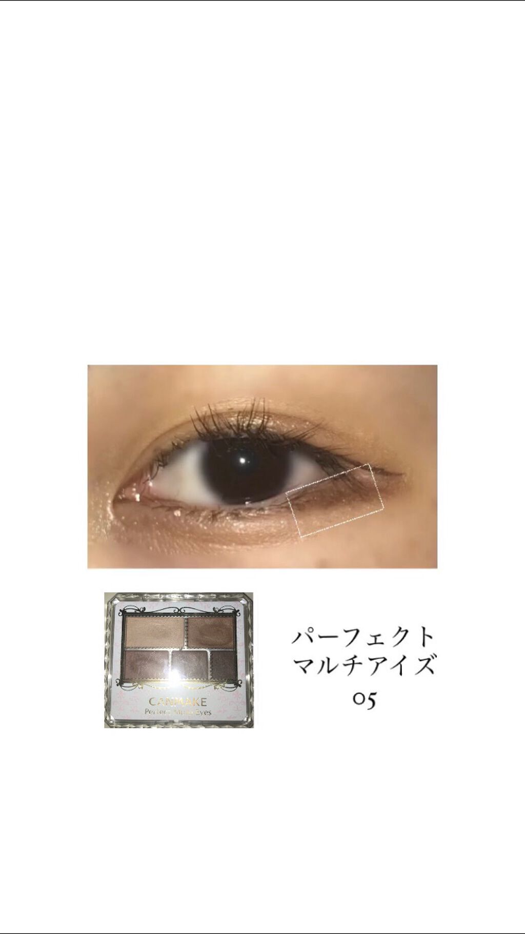 パーフェクトマルチアイズ/キャンメイク/アイシャドウパレットを使ったクチコミ(4枚目)