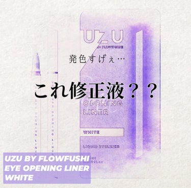 EYE OPENING LINER/UZU BY FLOWFUSHI/リキッドアイライナーを使ったクチコミ（1枚目）