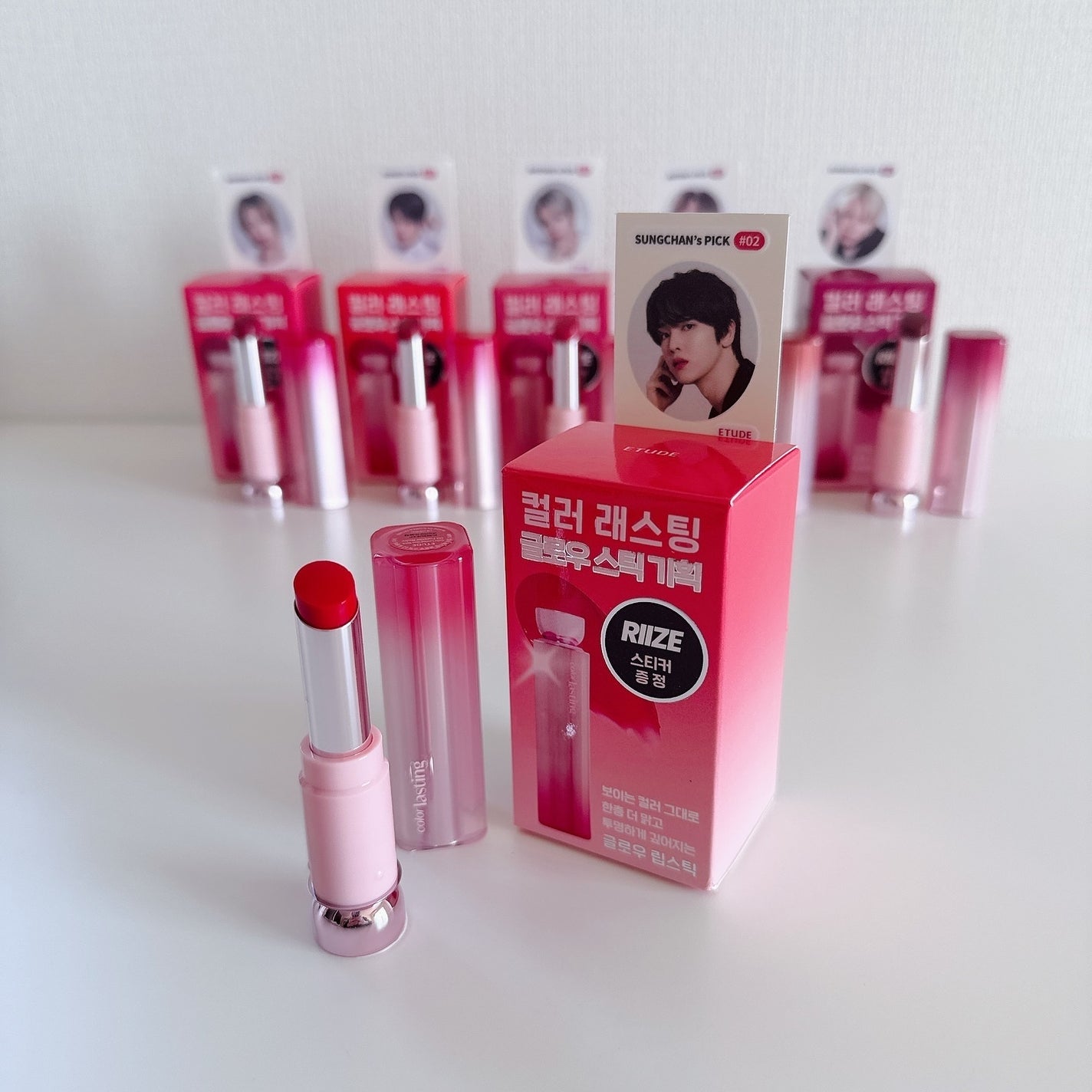 カラーラスティンググロウスティック/ETUDE/口紅を使ったクチコミ(4枚目)