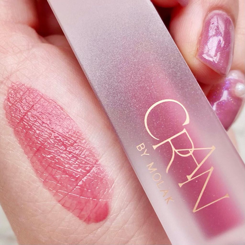 BLOOM JELLY TINT  01 Pure Coral/CRAN BY MOLAK /口紅を使ったクチコミ（1枚目）