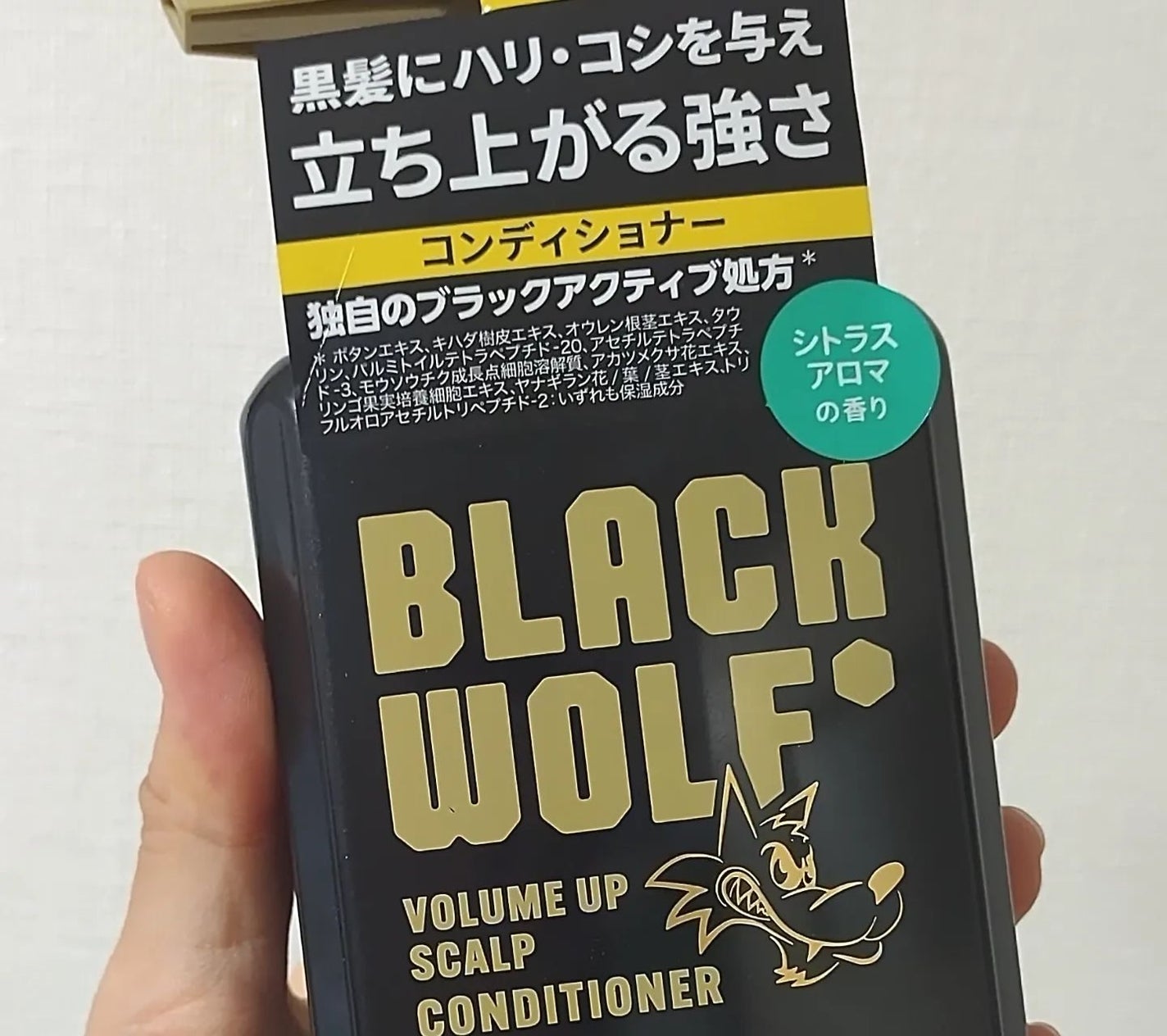 ブラックウルフ ボリュームアップスカルプシャンプー/大正製薬/市販シャンプーを使ったクチコミ(6枚目)