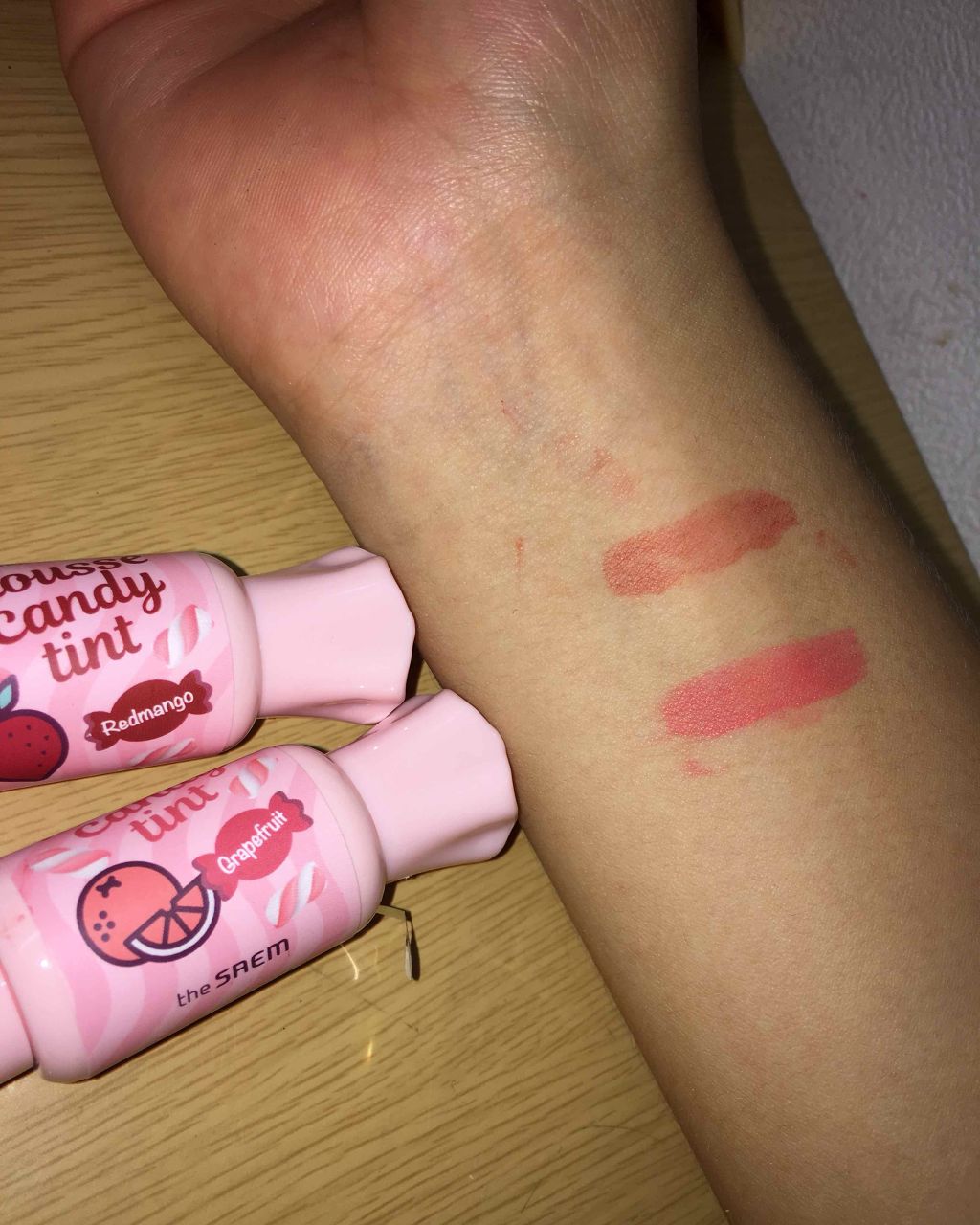 ムース キャンディー ティント/the SAEM/リップティントを使ったクチコミ(3枚目)