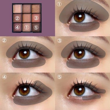 UR GLAM　BLOOMING EYE COLOR PALETTE/U R GLAM/パウダーアイシャドウを使ったクチコミ（3枚目）