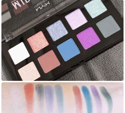 ミッドナイトカオス シャドウパレット/NYX Professional Makeup/アイシャドウパレットを使ったクチコミ(3枚目)
